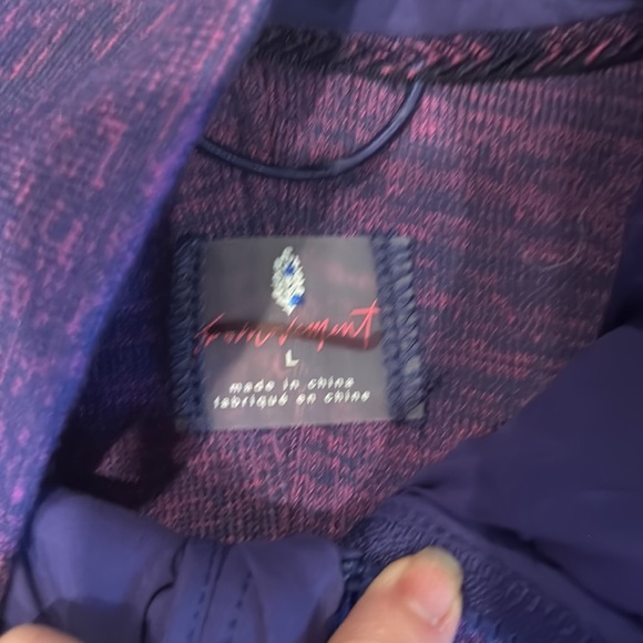 NWOT FP MOVEMENT spaced out purple jacket size large - Picture 6 of 15